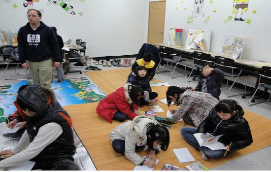 지난해 초등학생 겨울 영어캠프 사진.